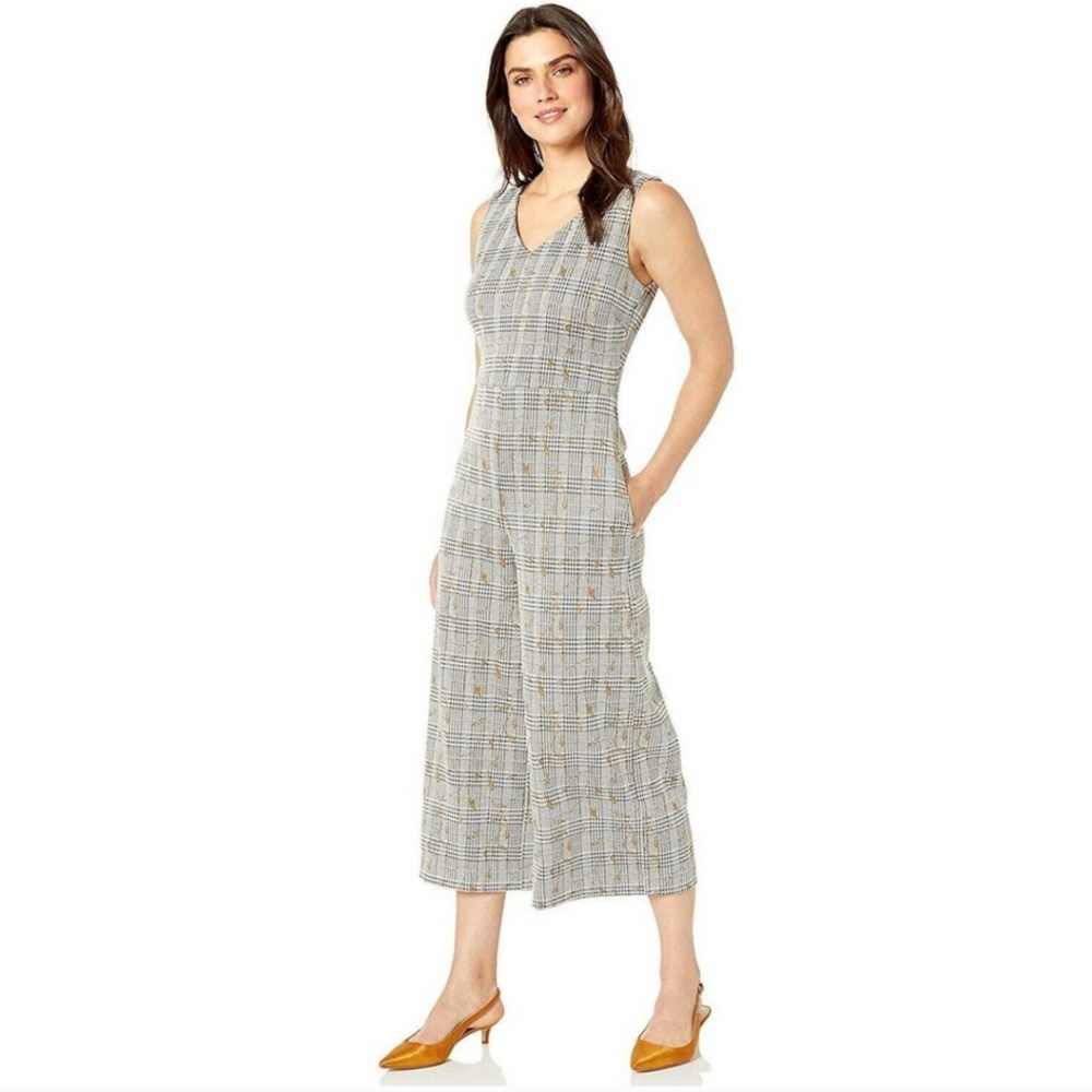 Lysse Ponte Leaf Jaquard Jumpsuit NWT